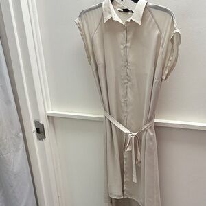 A/X Armani Exchange Cream High Low Dress